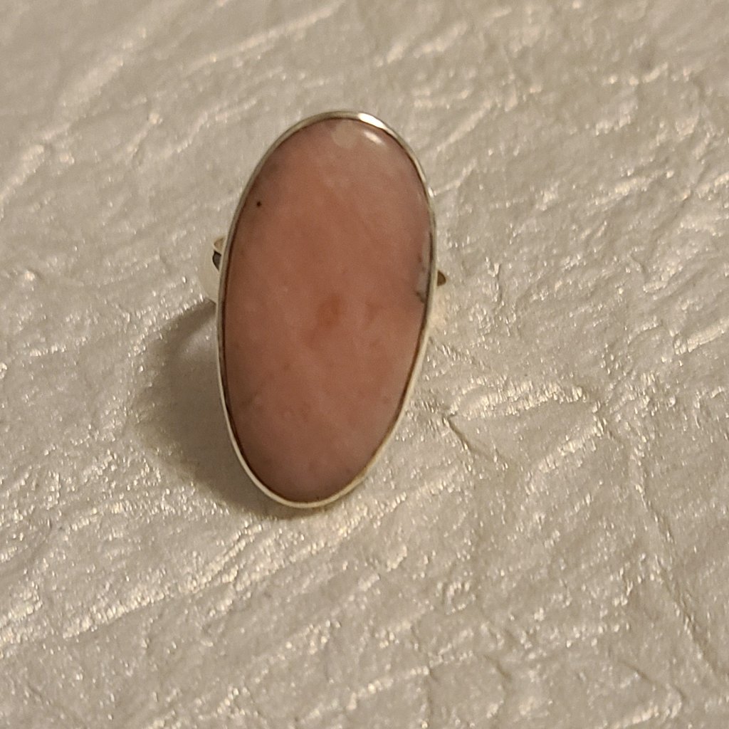 Pink Onyx Ring Size 8 Sterling Silver- Onyx Jewelry-Onyx Ring Size 8 35$